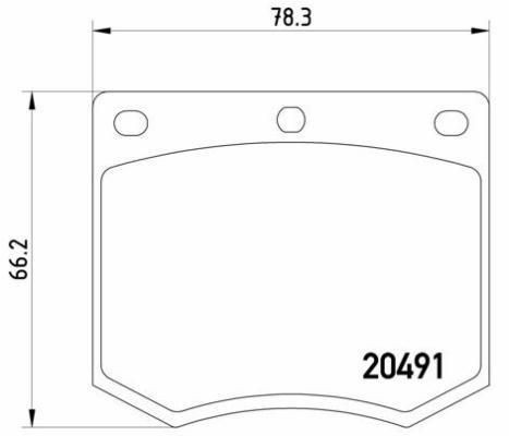 BREMBO Brake pad set Article number: P 24 002 cheaply
