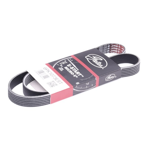 GATES Serpentine belt Article number: 6PK1073EST cheaply