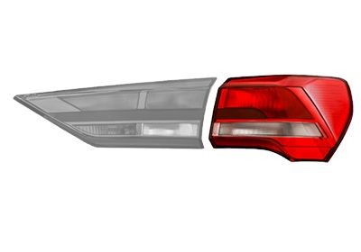 VAN WEZEL Rear light Article number: 0372922U cheaply