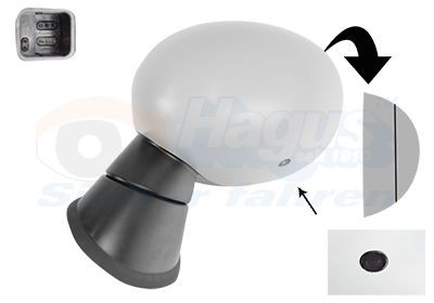 VAN WEZEL Wing mirror Article number: 0522805 cheaply