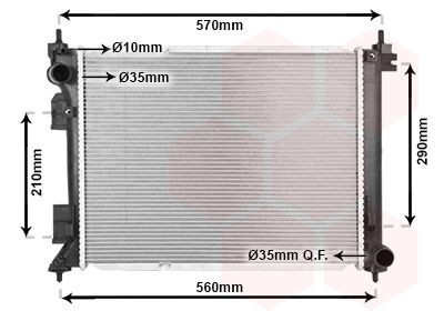 VAN WEZEL Radiaator, mootorijahutus Artikli number: 83012738 soodsalt