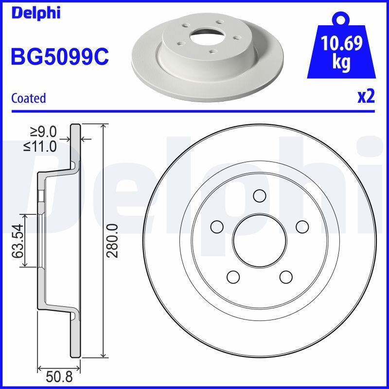 DELPHI Piduriketas Artikli number: BG5099C soodsalt