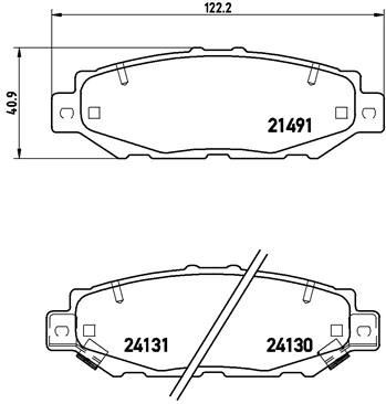BREMBO Brake pad set Article number: P 83 038 cheaply