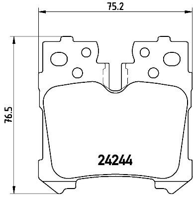BREMBO Brake pad set Article number: P 83 076 cheaply