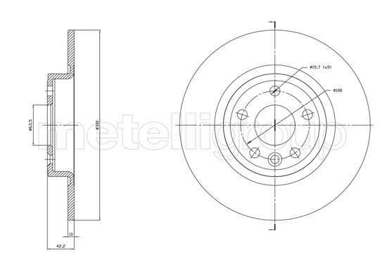 METELLI Brake disc Article number: 23-1864C cheaply