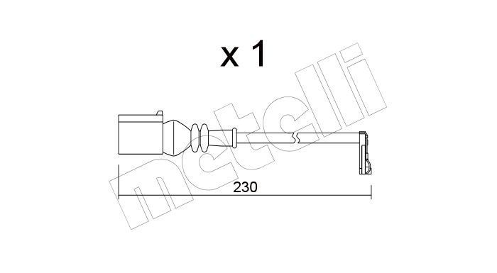 METELLI Brake pad wear sensor Article number: SU.364 cheaply