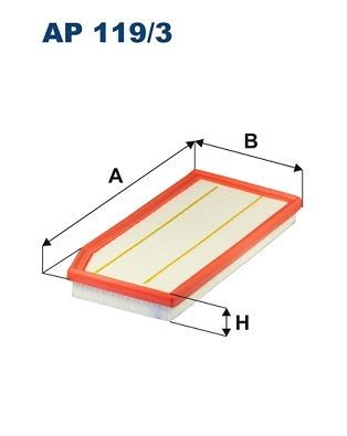 FILTRON Air filter Article number: AP 119/3 cheaply
