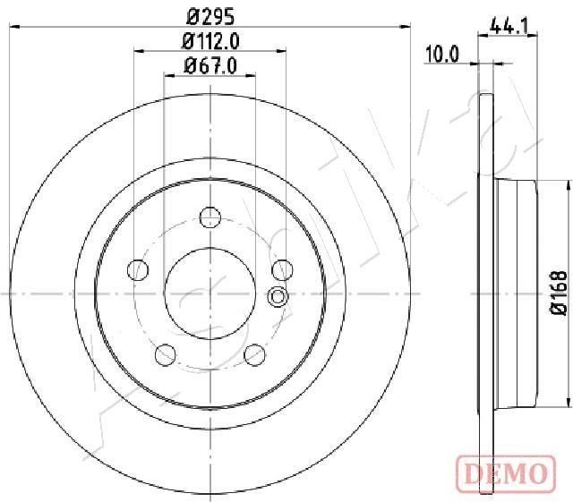 ASHIKA Brake disc Article number: 61-00-0503C cheaply