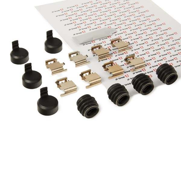 JP GROUP 4364004410 Lisakomplekt, ketaspiduriklotsid MASTER 2.3 dCi 145 FWD (FV0E, FV0F, FV0H, FV02, FV0M, FV0S,... 146 HP Diisel