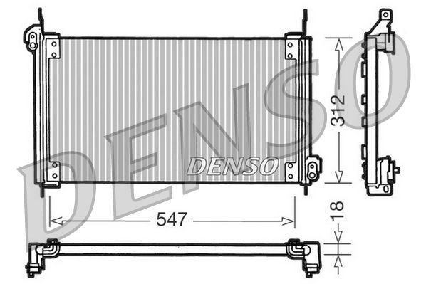 DENSO Kondensaator, kliimaseade Artikli number: DCN09010 soodsalt