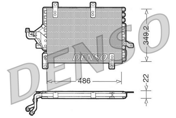 DENSO Air conditioning condenser Article number: DCN09141 cheaply