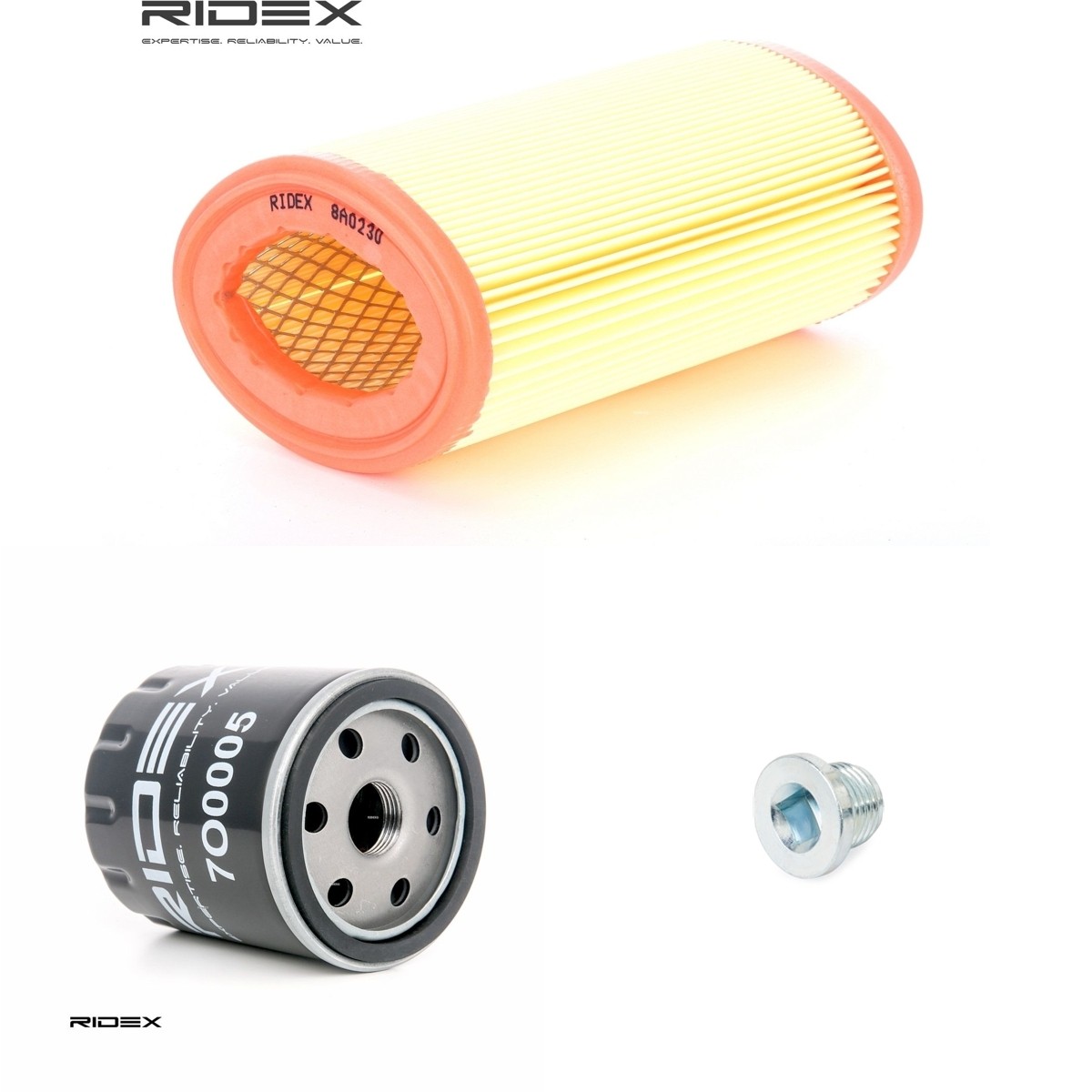 RIDEX Filter kit Article number: 4055F18923 cheaply