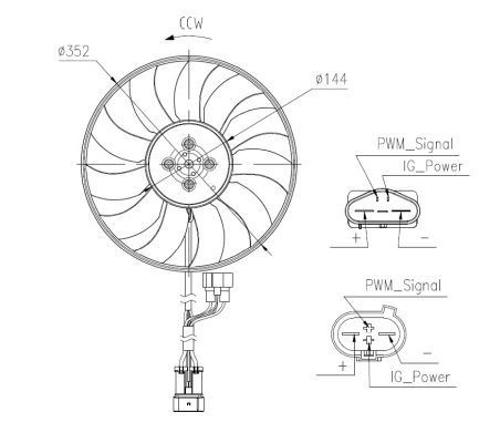 NRF Fan, radiator Article number: 47969 cheaply