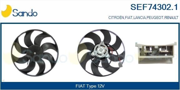 SANDO Fan, radiator Article number: SEF74302.1 cheaply