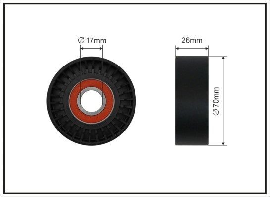 CAFFARO Tensioner pulley Article number: 500631 cheaply