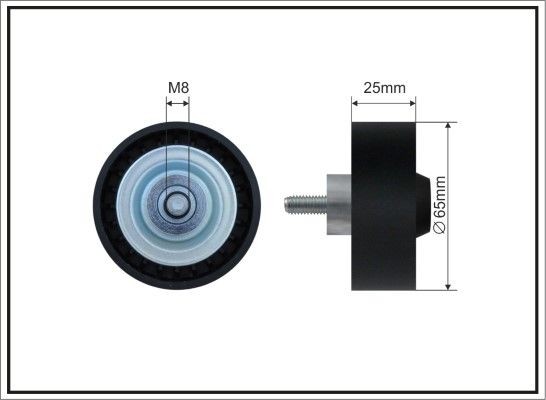 CAFFARO Deflection / Guide Pulley, v-ribbed belt Article number: 500647 cheaply
