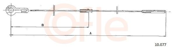 COFLE Throttle cable Article number: 92.10.077 cheaply