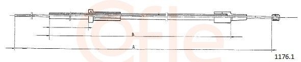 COFLE Bonnet Cable Article number: 92.1176.1 cheaply
