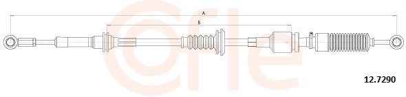COFLE 92.12.7290 Cable, manual transmission Daily 2.8 35 S 11,35 C 11 106 PS Diesel 2009