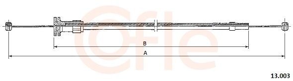 COFLE Bonnet Cable Article number: 92.13.003 cheaply