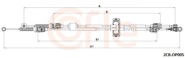 COFLE 92.2CB.OP005 Tross, käigukast VIVARO 1.6 CDTI (06) 125 HP Diisel