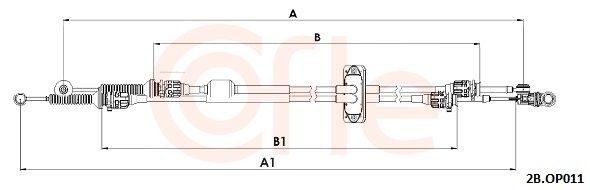 COFLE 92.2CB.OP011 Tross, käigukast VIVARO 1.6 CDTI (06) 120 HP Diisel