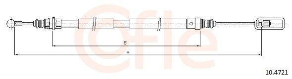 COFLE Clutch Cable Article number: 92.5P215 cheaply