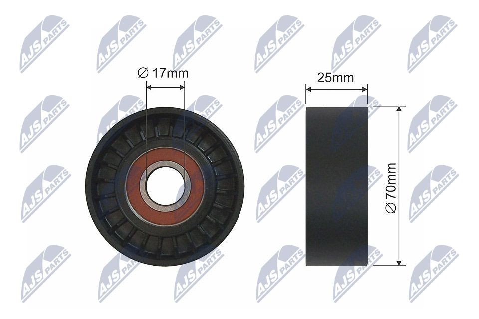 NTY Deflection / Guide Pulley, v-ribbed belt Article number: RNK-CT-016 cheaply