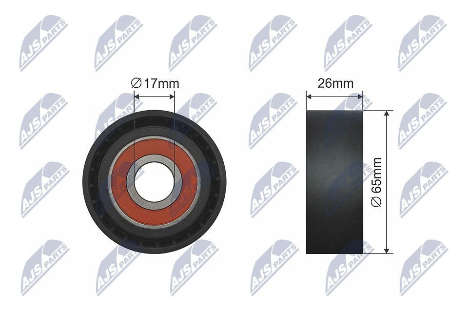 NTY Deflection / Guide Pulley, v-ribbed belt Article number: RNK-PL-021 cheaply