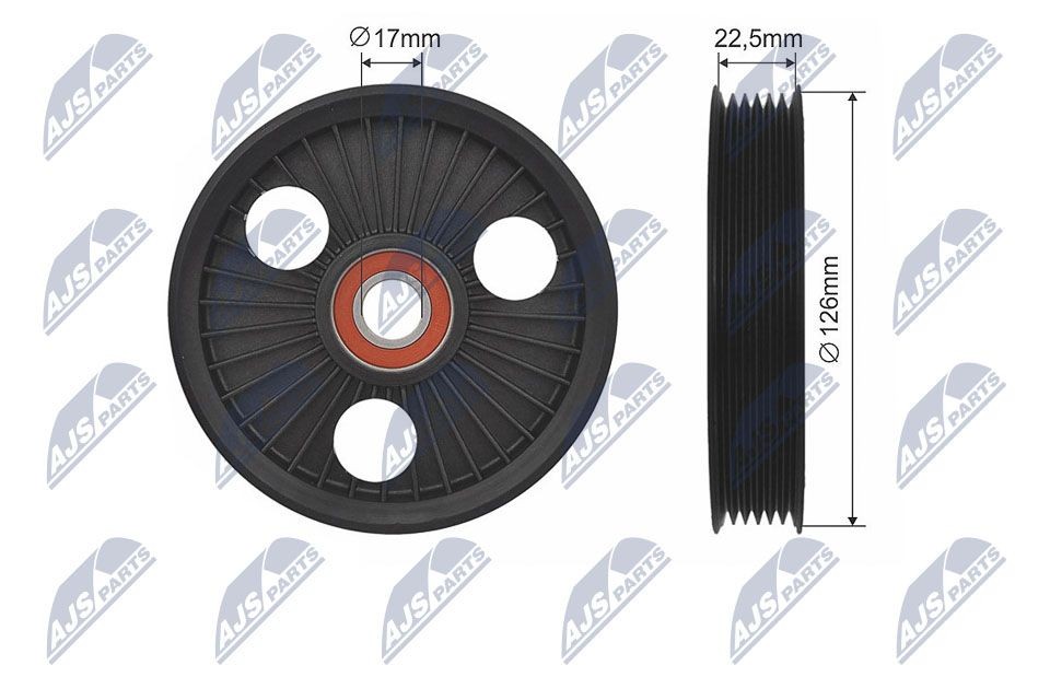 NTY Deflection / Guide Pulley, v-ribbed belt Article number: RNK-RE-016 cheaply