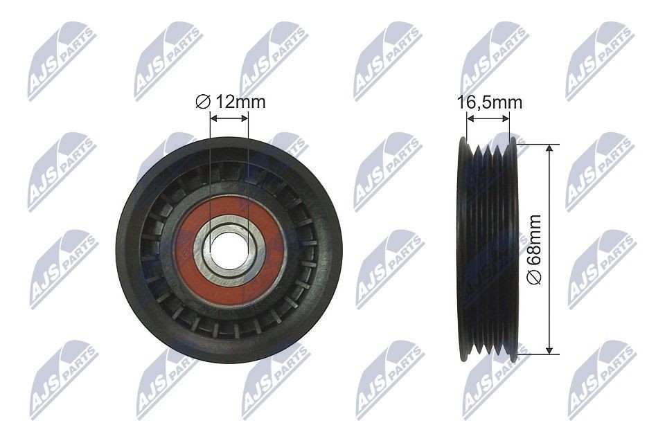 NTY Deflection / Guide Pulley, v-ribbed belt Article number: RNK-TY-003 cheaply