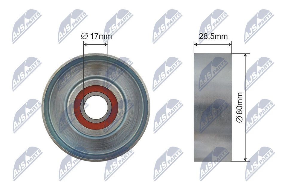NTY Deflection / Guide Pulley, v-ribbed belt Article number: RNK-VV-001 cheaply