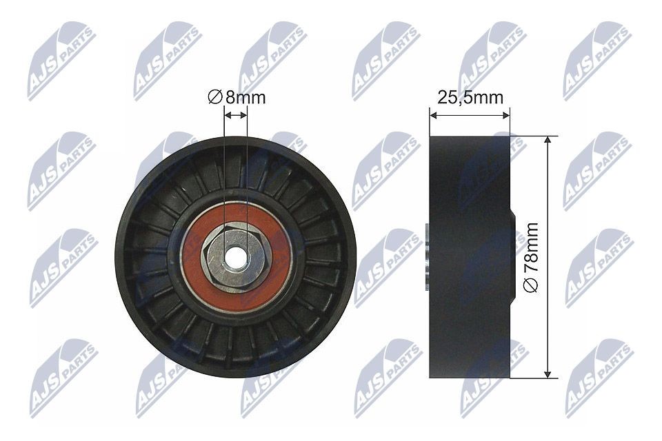 NTY Deflection / Guide Pulley, v-ribbed belt Article number: RNK-VW-004 cheaply