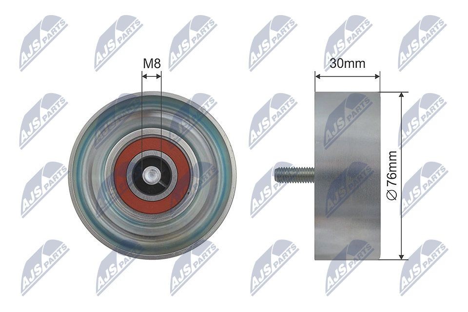 NTY Deflection / Guide Pulley, v-ribbed belt Article number: RRK-JG-001 cheaply