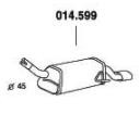 PEDOL Rear silencer Article number: 014.599 cheaply