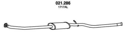 PEDOL Middle silencer Article number: 021.286 cheaply