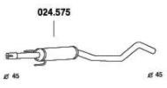 PEDOL Middle silencer Article number: 024.575 cheaply