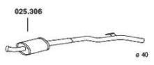 PEDOL Middle silencer Article number: 025.306 cheaply