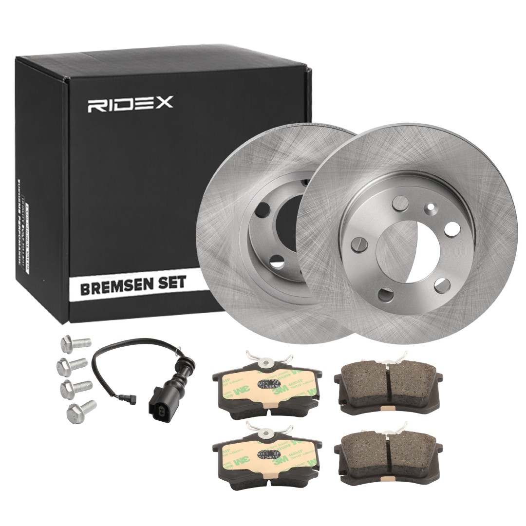 RIDEX Brake discs and pads set Article number: 3405B0821 cheaply