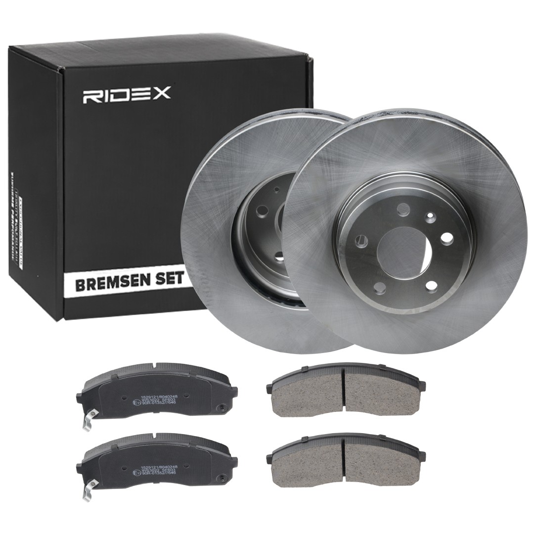 RIDEX Brake discs and pads set Article number: 3405B0852 cheaply