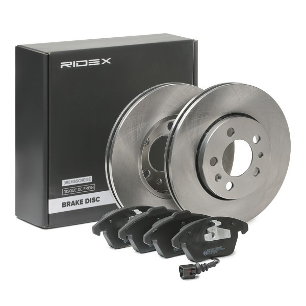 RIDEX Brake discs and pads set Article number: 3405B0857 cheaply