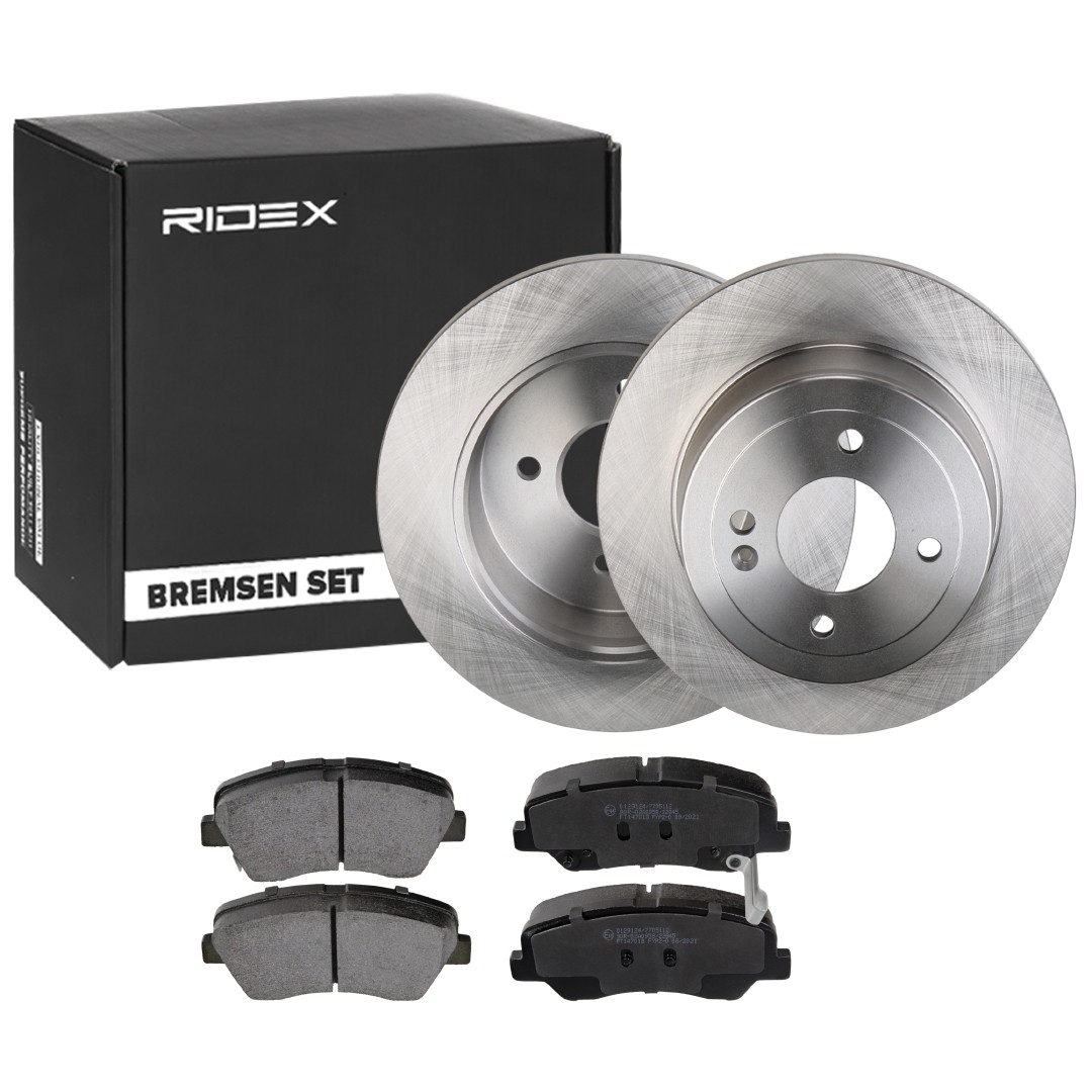 RIDEX Brake discs and pads set Article number: 3405B1063 cheaply