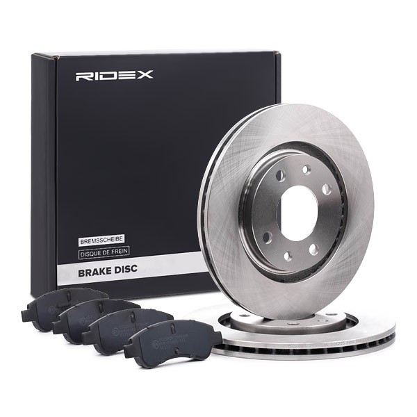 RIDEX Brake discs and pads set Article number: 3405B1144 cheaply