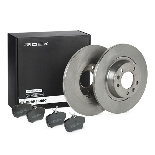 RIDEX Brake discs and pads set Article number: 3405B1186 cheaply