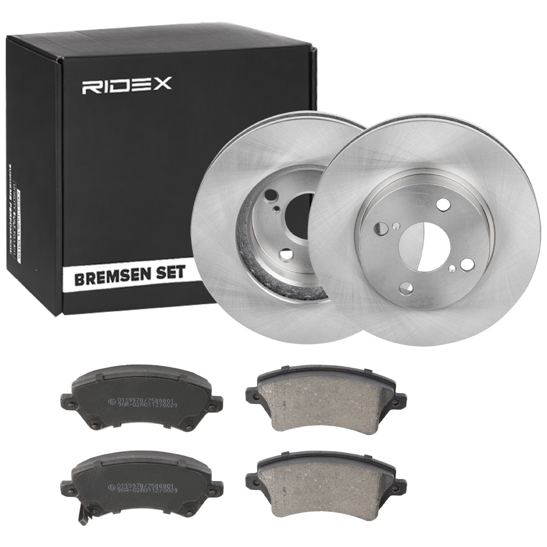 RIDEX Brake discs and pads set Article number: 3405B1285 cheaply