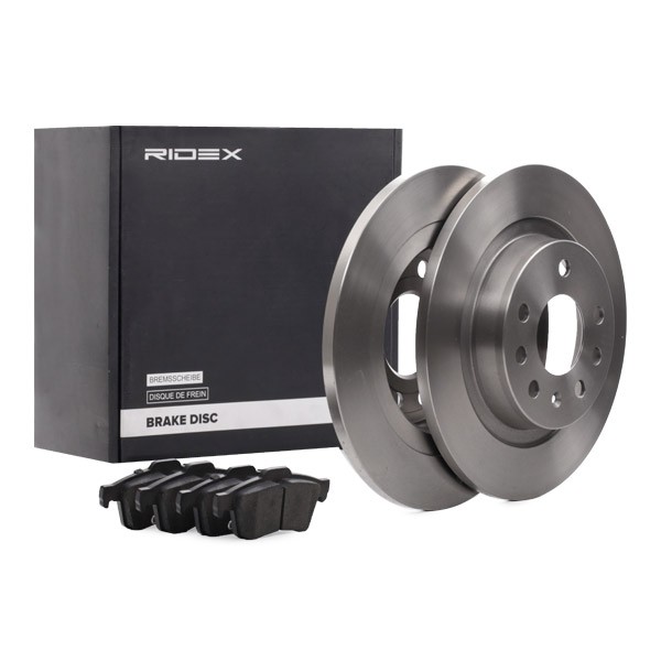 RIDEX Brake discs and pads set Article number: 3405B1338 cheaply