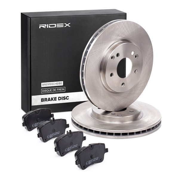 RIDEX Brake discs and pads set Article number: 3405B1414 cheaply