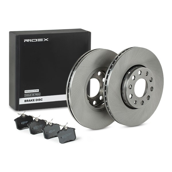 RIDEX Brake discs and pads set Article number: 3405B1443 cheaply
