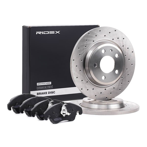 RIDEX Brake discs and pads set Article number: 3405B1470 cheaply