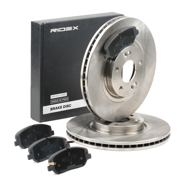 RIDEX Brake discs and pads set Article number: 3405B1487 cheaply